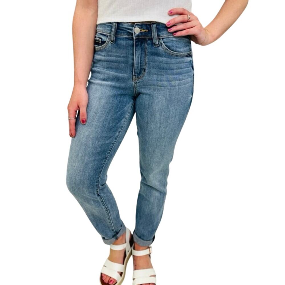 Judy Blue Slim Fit Jeans 22W Casual Stretch Denim High Rise Ankle Length